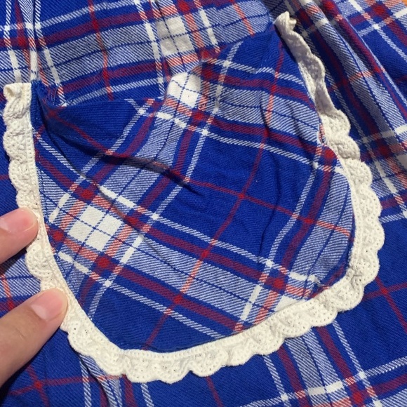 SweetHoney Blue Plaid Tunic‎ Dress Shorts Holiday Christmas Matching Sister Set - Picture 4 of 8